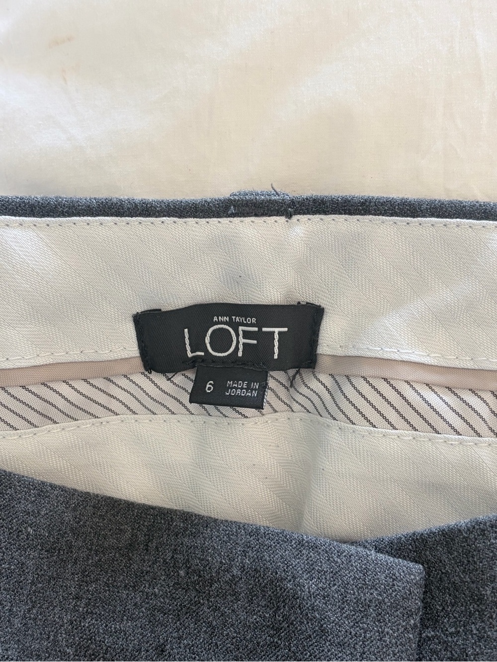 LOFT Dark Gray Bootcut Dress Pants - Picture 4 of 6